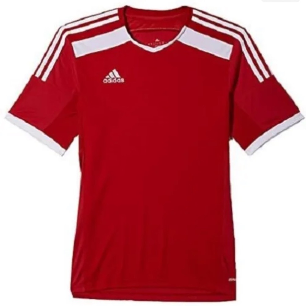 ADIDAS Men's REGI 14 JSY Red / White Jersey Adult Clima Cool NWT